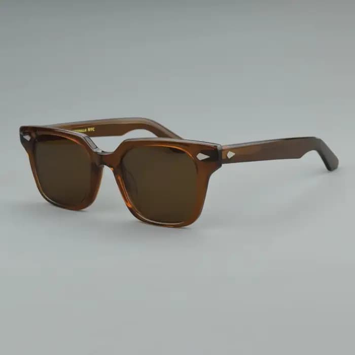 GROBER rétro acétate lunettes de soleil hommes carré qualité créateur de mode