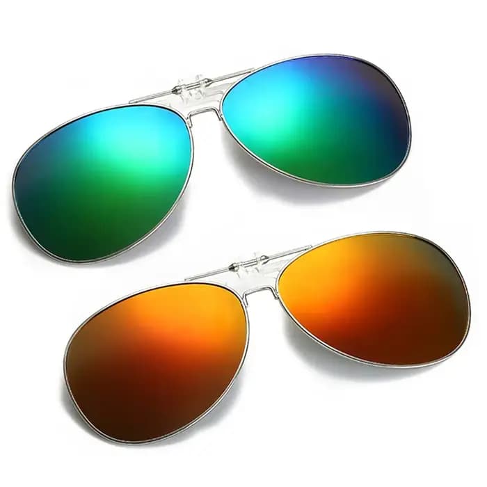 Lunettes de soleil de pêche surdimensionnées à clipser
