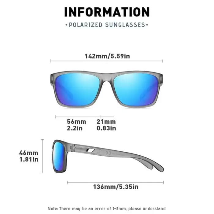 Lunettes de soleil carrées pour myopie