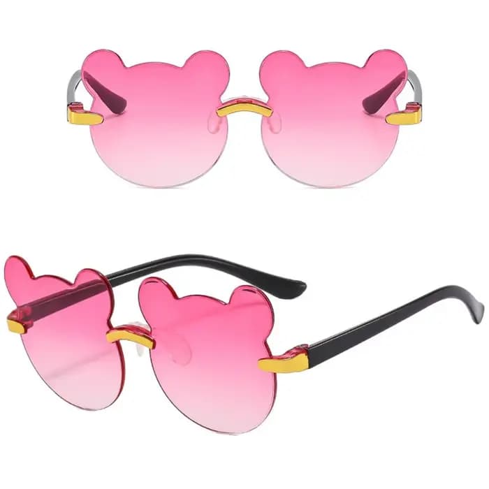 Lunettes de soleil ours de dessin animé mignon pour enfants