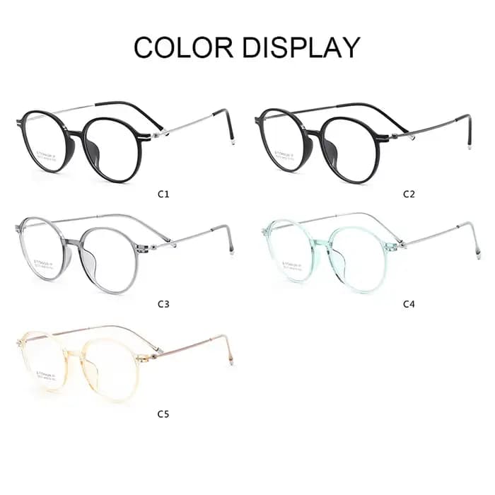 Lunettes optiques rondes TR90 et β-titane pour femmes, monture ultralégère, flexibles, antidérapantes, pour un confort toute la journée et la mode au bureau