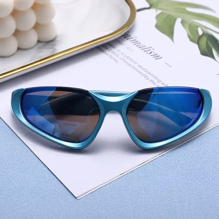 Lunettes de soleil futuristes Punk Y2K pour femmes