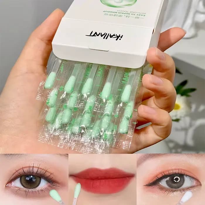 25 pièces/boîte coton-tige démaquillant bâton visage yeux lèvres maquillage détails nettoyage liquide eau Portable voyage soins de la peau