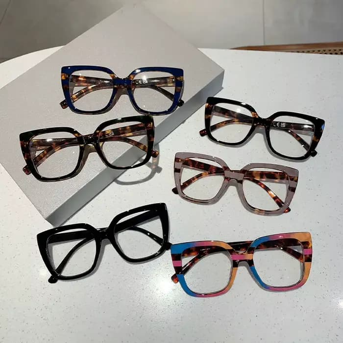 Lunettes carrées rétro pour femmes