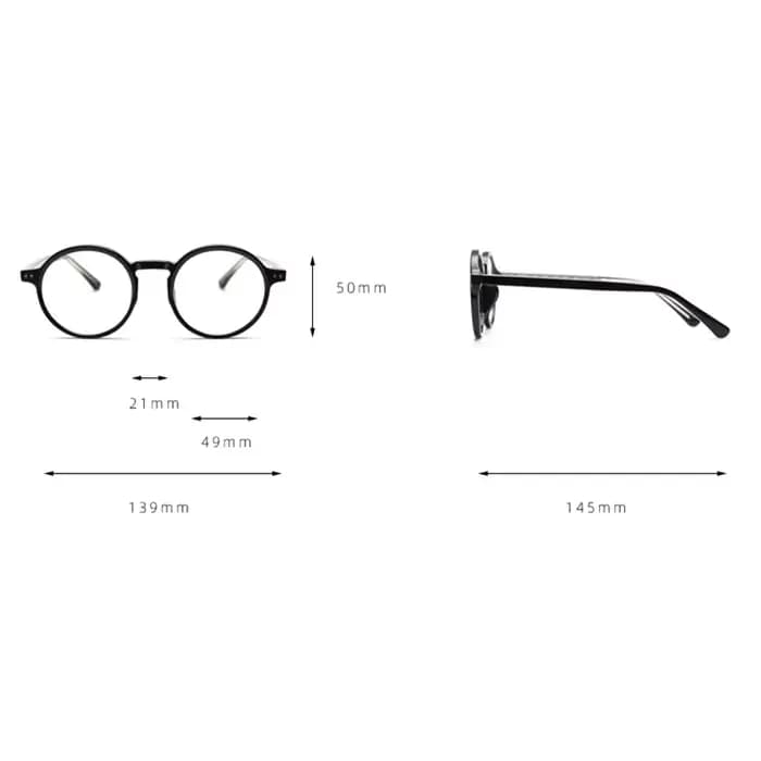 Mimiyou – lunettes rondes en Tr90 + acétate pour femmes