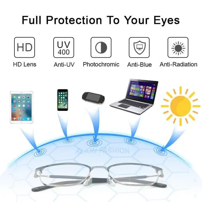 Lunettes de soleil photochromiques pour hommes