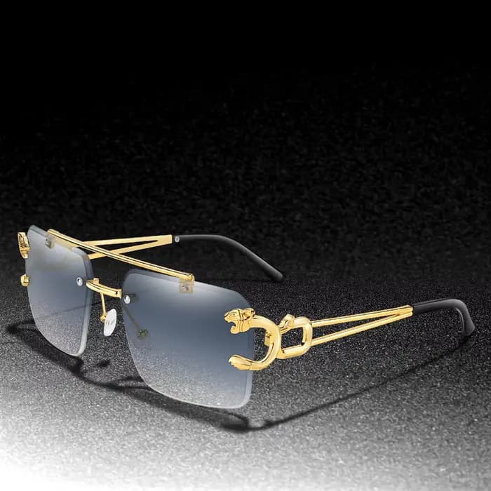 3 paires de lunettes de soleil imprimé léopard