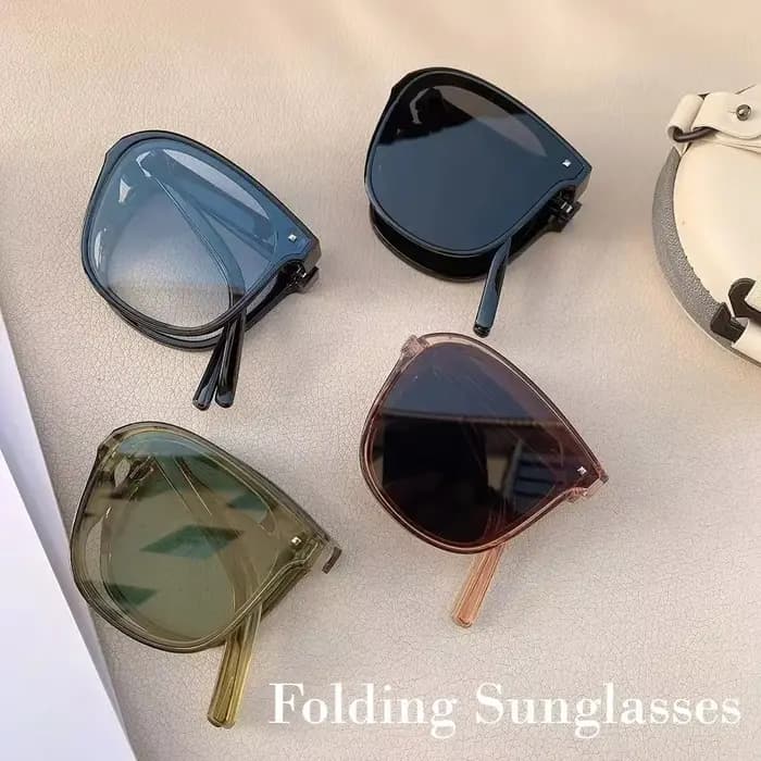 Lunettes de soleil pliantes avec étui