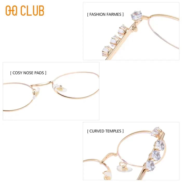 O-Q CLUB montures de lunettes Pour Femme Lunette