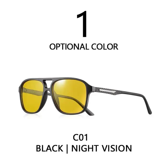 CRIXALIS pilote Vintage carré lunettes de soleil hommes femmes rétro conduite Vision nocturne