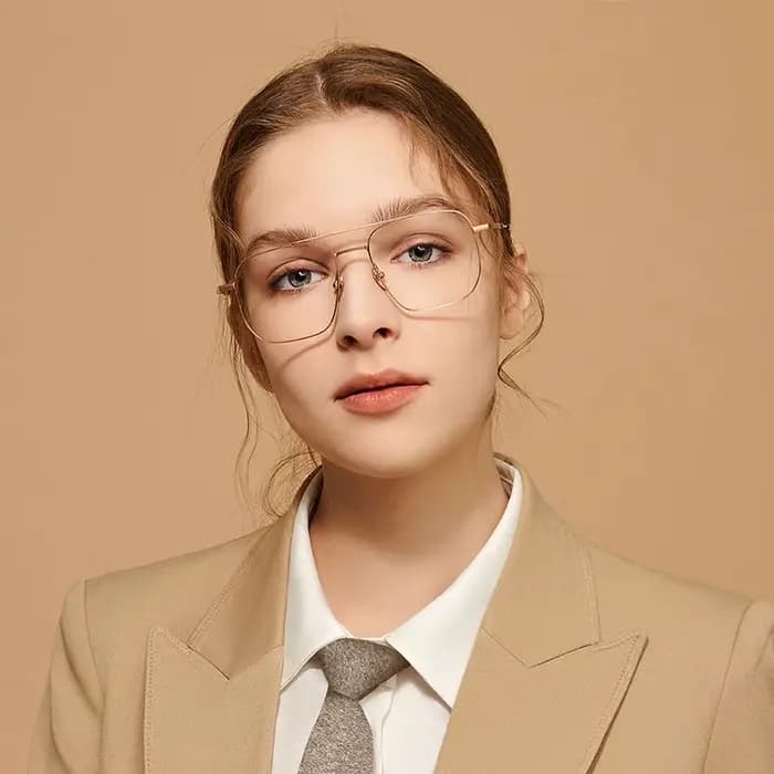 Monture de lunettes en titane pour hommes