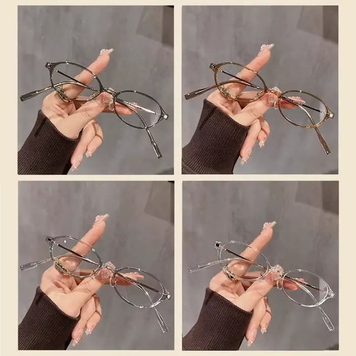OKH femmes ovale petit cadre mince lunettes ordinateur Anti lumière bleue
