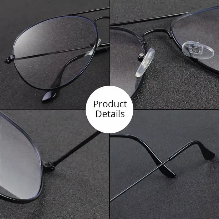 Anti Blue Light Glasses For Computer Women Men Oval Round Spectacle Frame Clear Lens UV400