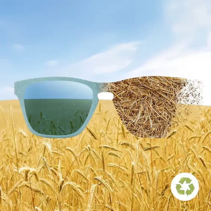 Les lunettes de soleil rétro classiques polarisées en paille de blé gm peuvent décomposer des matériaux naturels pour