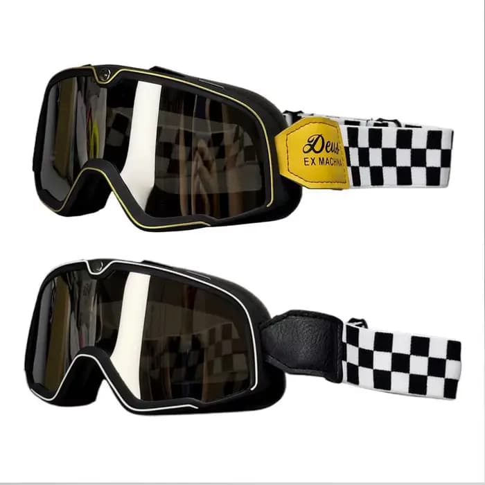 Lunettes de Soleil Rétro Anti-Poussière et Coupe-Vent pour Moto