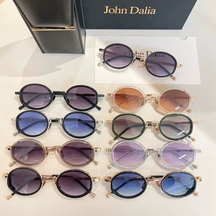 Lunettes de soleil classiques de créateur JOHN DALIA JD Jared pour hommes et femmes
