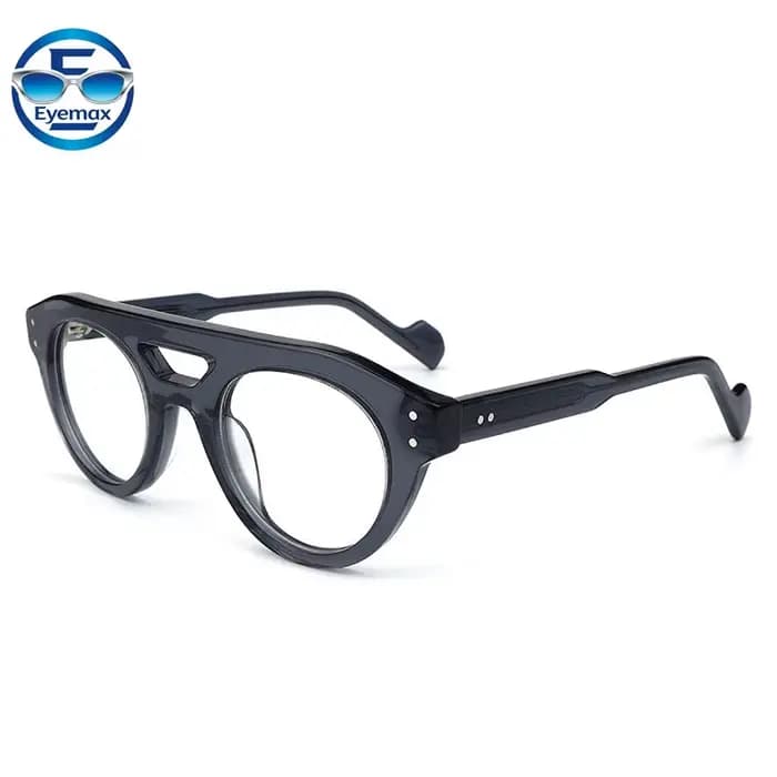Monture de lunettes Eyemax rétro ronde pour hommes et femmes