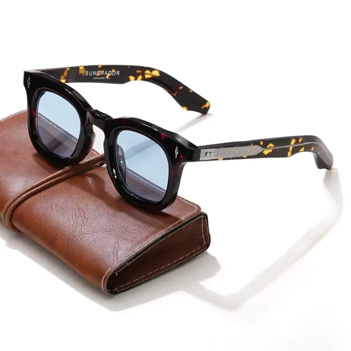 Lunettes à monture carrée en acétate pour hommes et femmes