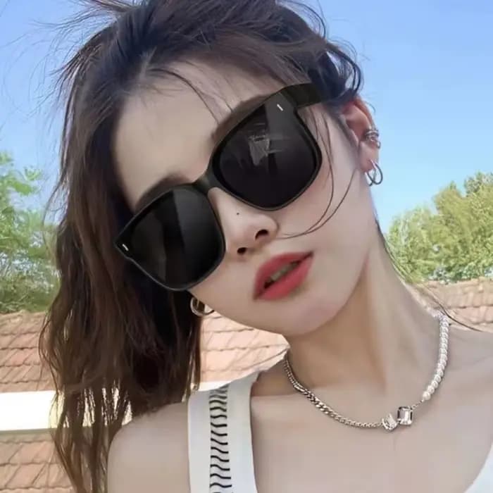 1 paire de lunettes de soleil polarisées à clipser pour femmes, pour la myopie, protection UV, amincissantes et élégantes
