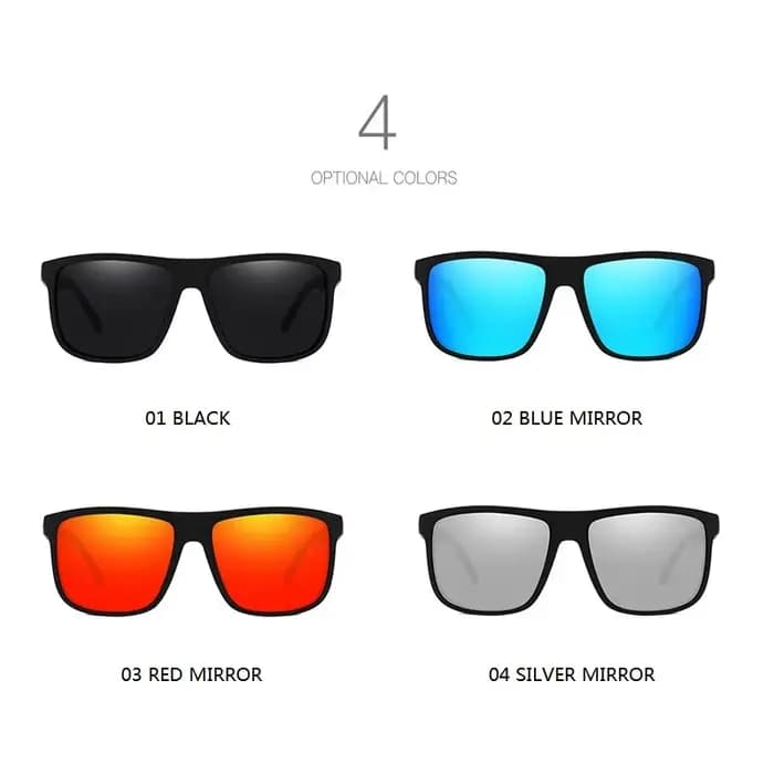 Lunettes de soleil carrées vintage pour hommes et femmes