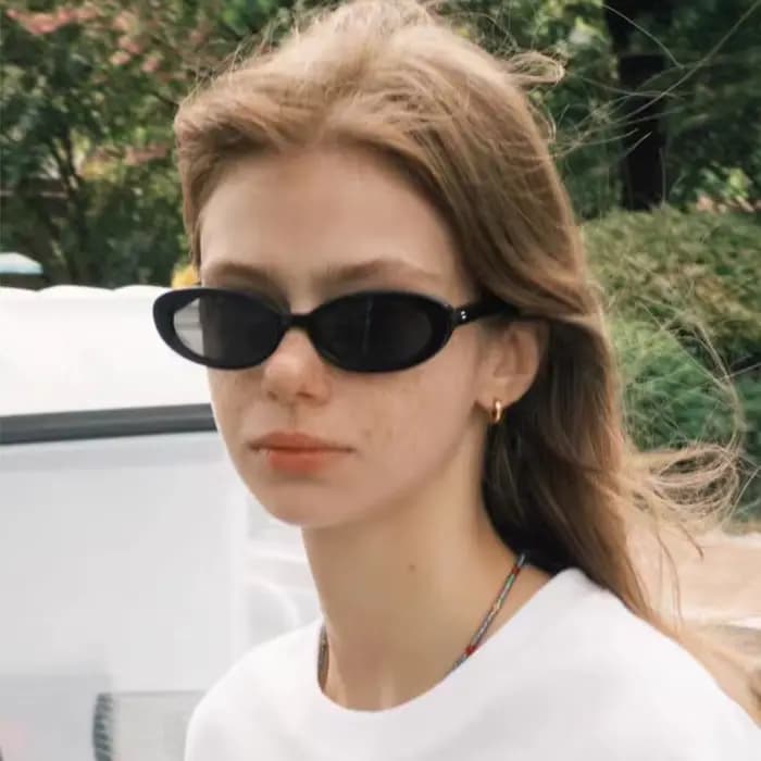 Lunettes de soleil ovales rétro pour femmes et hommes