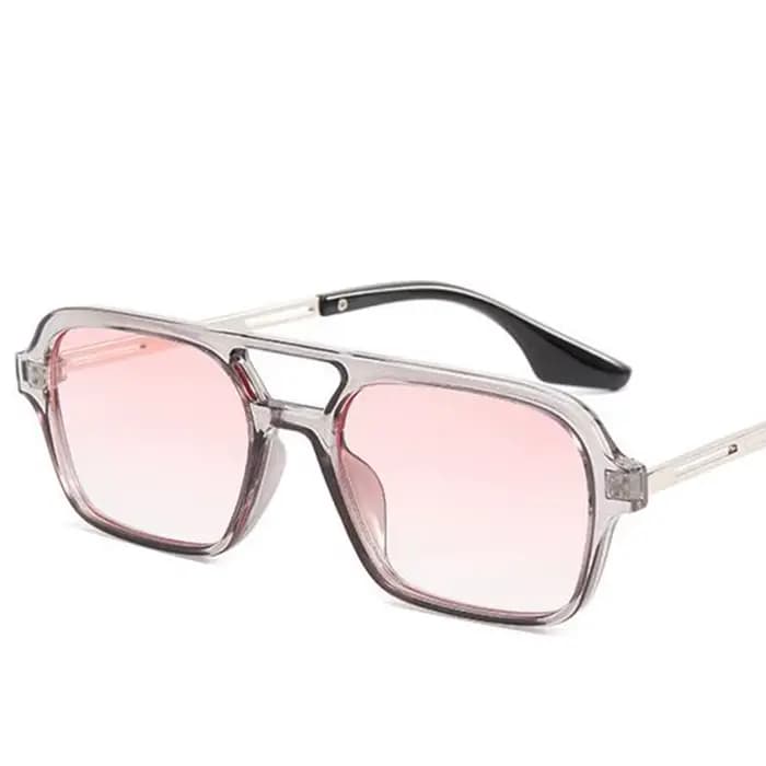 Lunettes de soleil rectangulaires rétro pour femmes et hommes