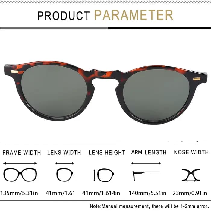 Petites lunettes de soleil rondes