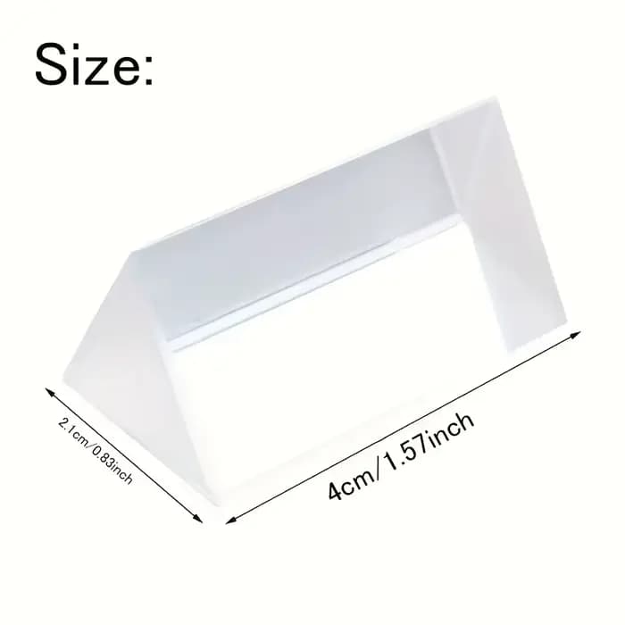 Prisme en verre éducatif - Réflexion spectrale, outil idéal pour l'enseignement et la photographie, cadeau parfait pour les passionnés de sciences