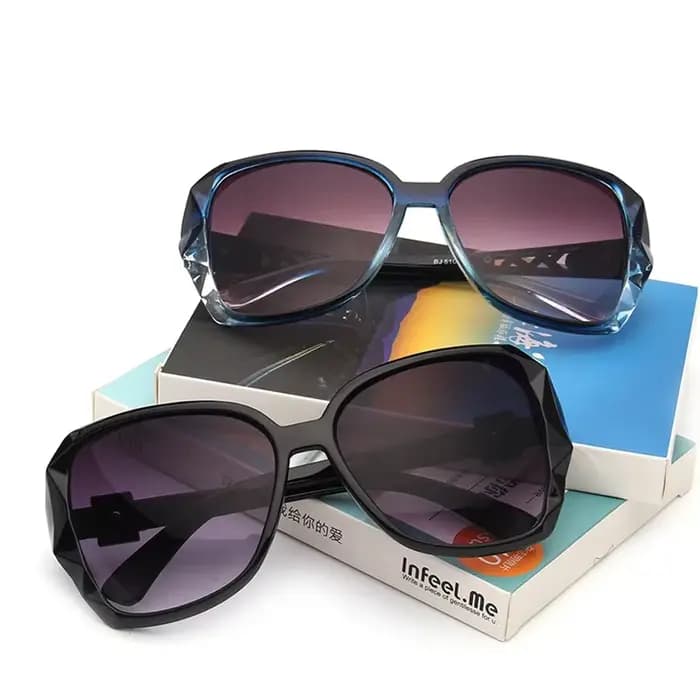 2025 Vintage grand cadre miroir lunettes De soleil femmes marque concepteur dégradé lentille haute qualité