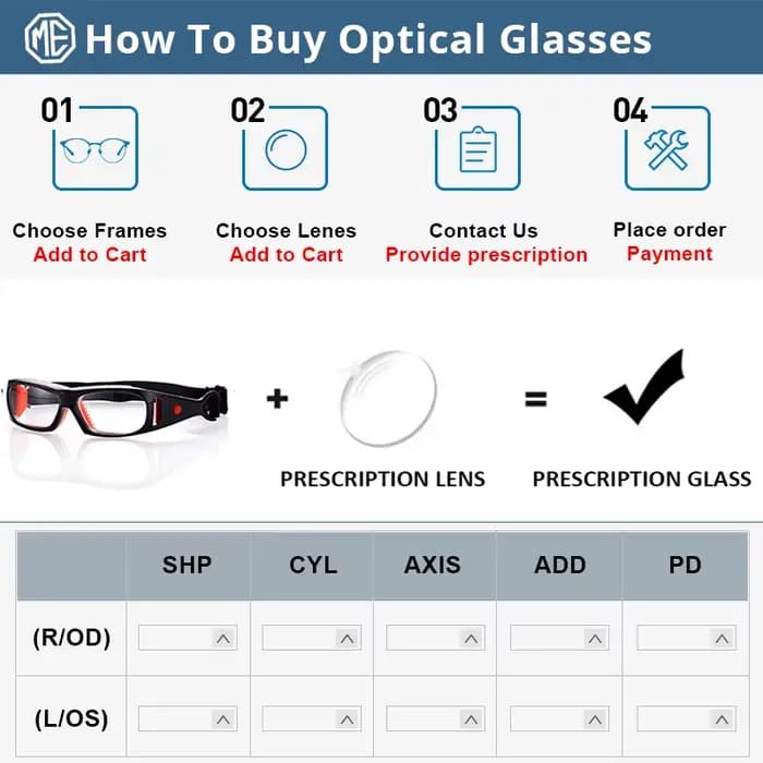 Lunettes de Sport RX sur Prescription
