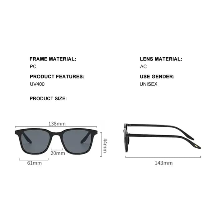 DDDLONG – lunettes de soleil rétro pour hommes et femmes