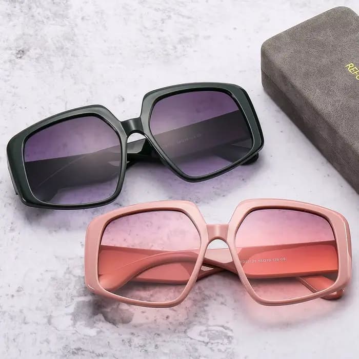 Grandes lunettes de soleil carrées vintage pour femmes