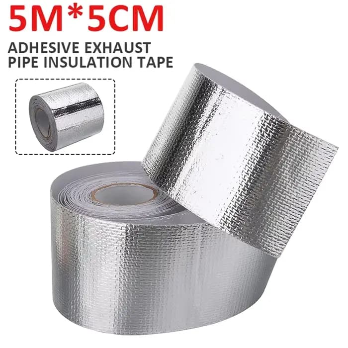 Bande isolante thermique en fibre de verre pour échappement de moto, ruban isolant thermique en tissu banane, rouleau isolant résistant à la chaleur, largeur 5 cm