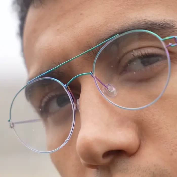 Danemark marque lunettes cadre hommes titane sans vis