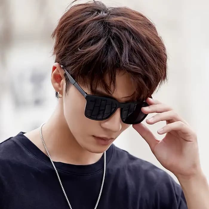 Lunettes de soleil carrées de marque RMM pour hommes