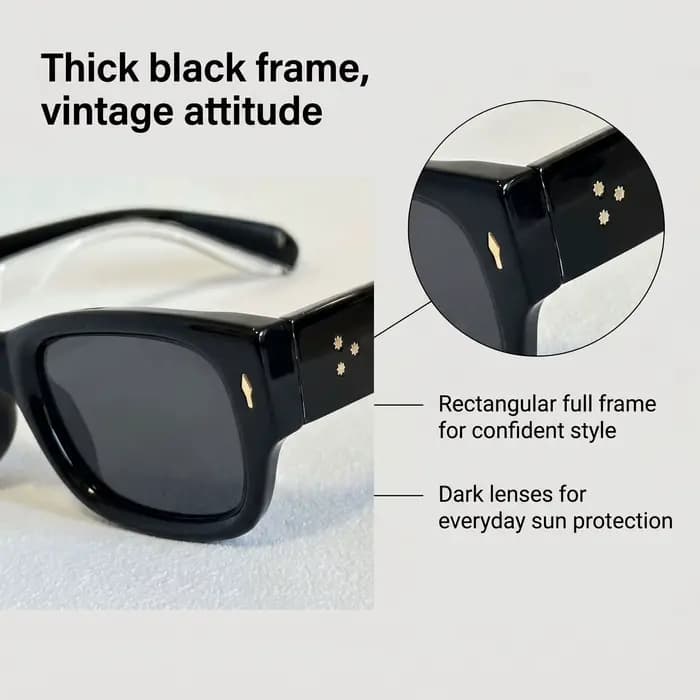 Lunettes de soleil carrées UV400 Protection Homme Femme Tendance 2026 Vintage Rétro Luxe Mode Gafas De Sol