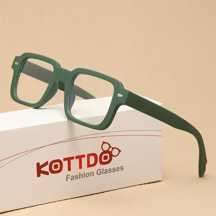 Nouveau cadre de lunettes carré en plastique mode hommes