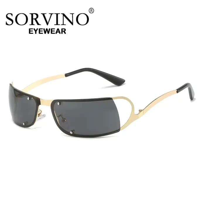 Lunettes de soleil sans monture pour hommes et femmes