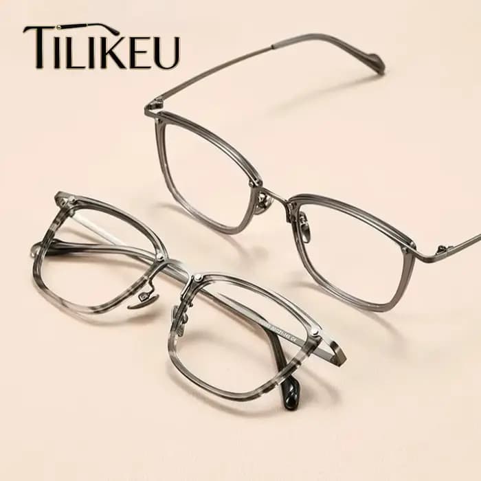 Monture de lunettes en titane ultralégère fabriquée à la main au Japon