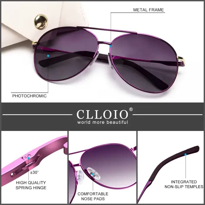 Lunettes de soleil polarisées anti-absorbe ouissement pour femmes