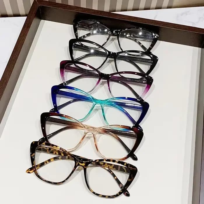 Lunettes de vue œil de chat violet