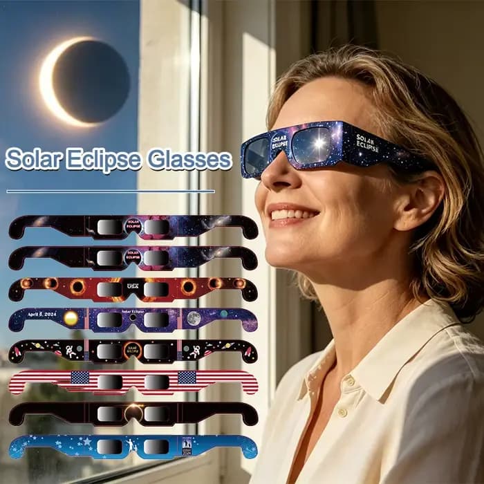 Lunettes d'éclipse solaire aléatoires (1 pièce) – Sûres