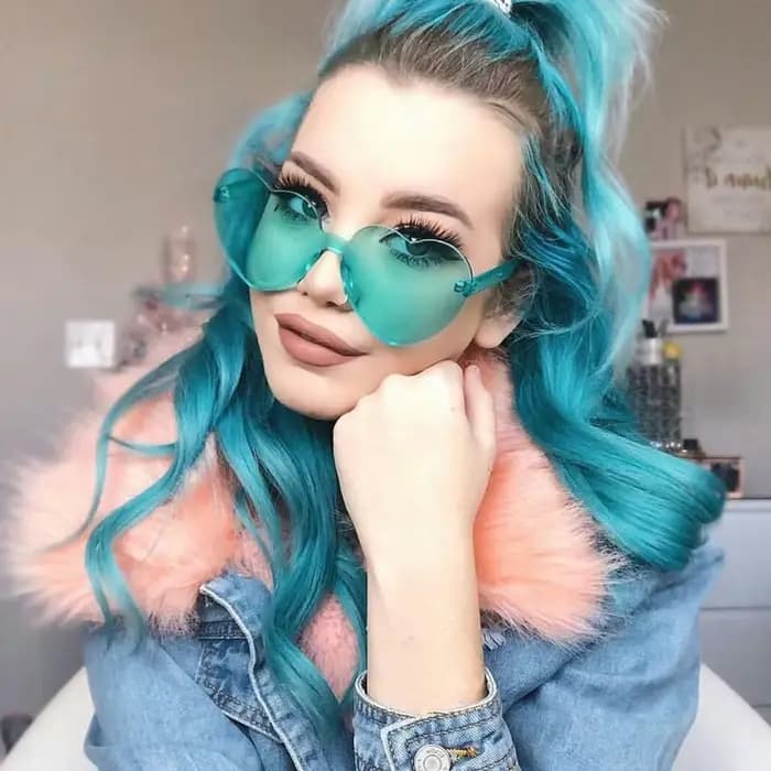Lunettes de soleil coeur d'amour
