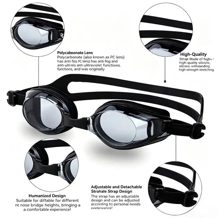 Lunettes de natation HD pour hommes et femmes