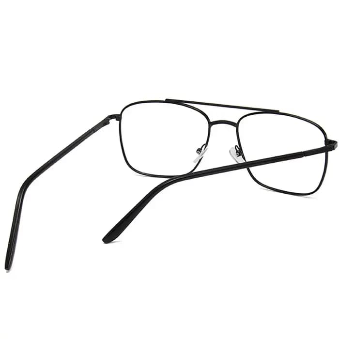 Lunettes anti-radiation à double pont en verre pour femmes – Monture métallique – Verres optiques bloquant la lumière – Promotion