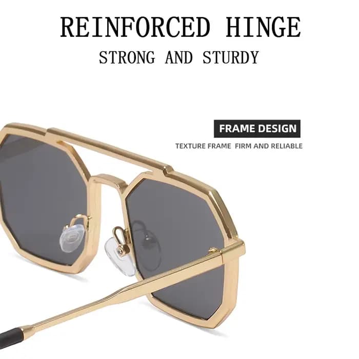 Lunettes De soleil en métal pour hommes