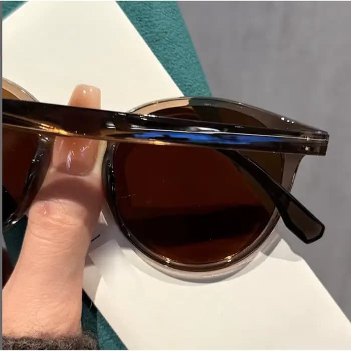 CLLOIO Lunettes de soleil rondes pour femmes