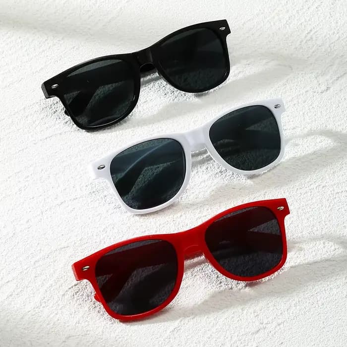 Lunettes de soleil colorées unisexes