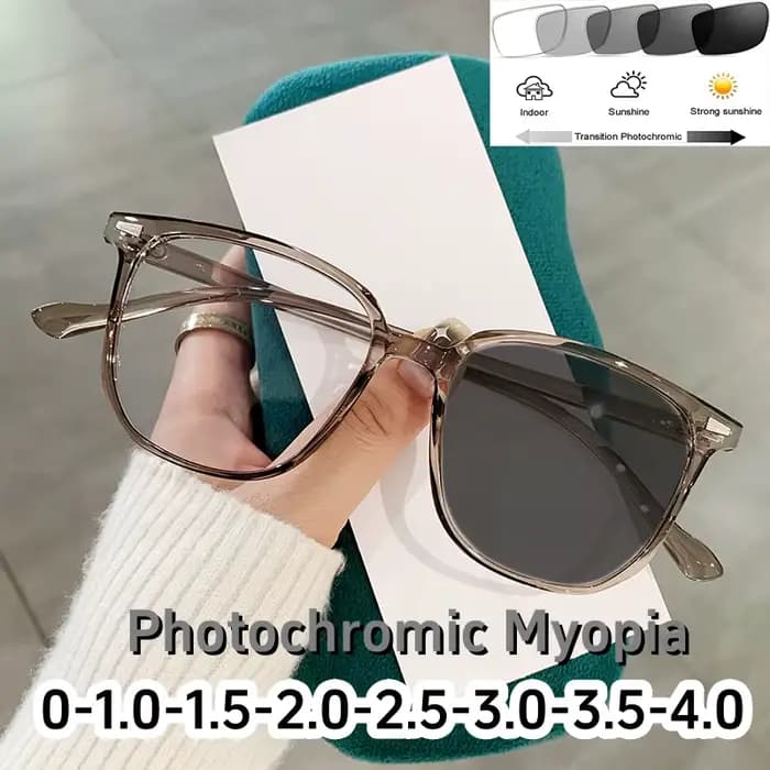 Lunettes de myopie photochromiques de luxe pour dames hommes femmes Vintage