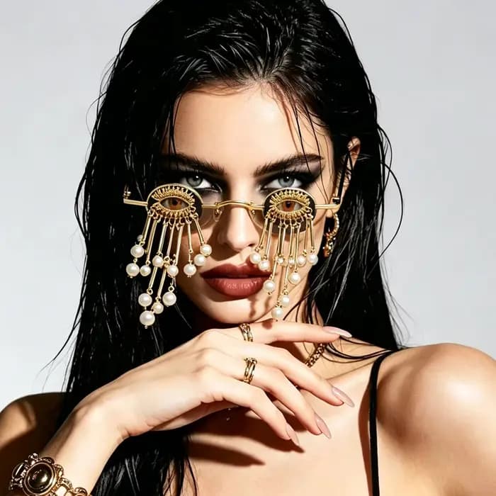 Lunettes de soleil œil de sorcière pour femme